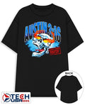Austin 3 16 says I just whooped your ass skull shirt