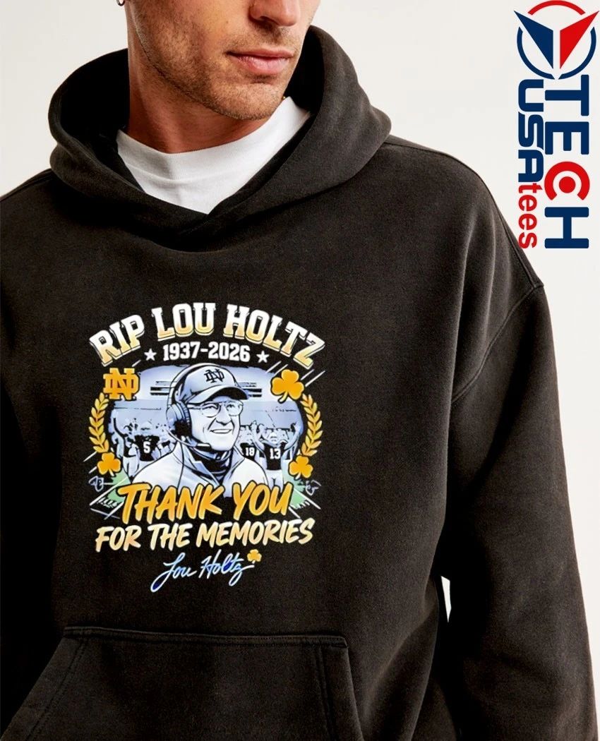 RIP Lou Holtz Notre Dame Fighting Irish Football 1937-2026 signature shirt