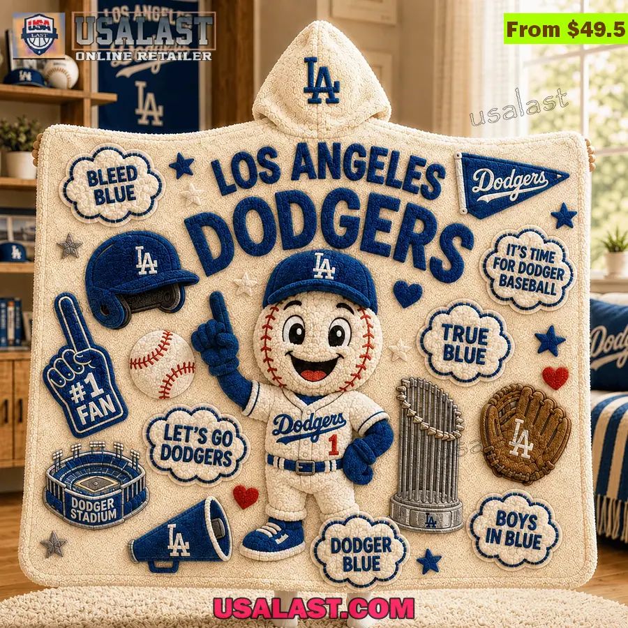 Los Angeles Dodgers Limited Edition Hooded Blanket