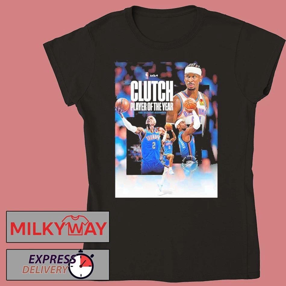Shai Gilgeous Alexander SGA Clutch Player Of The Year 2026 NBA Season Shirt
