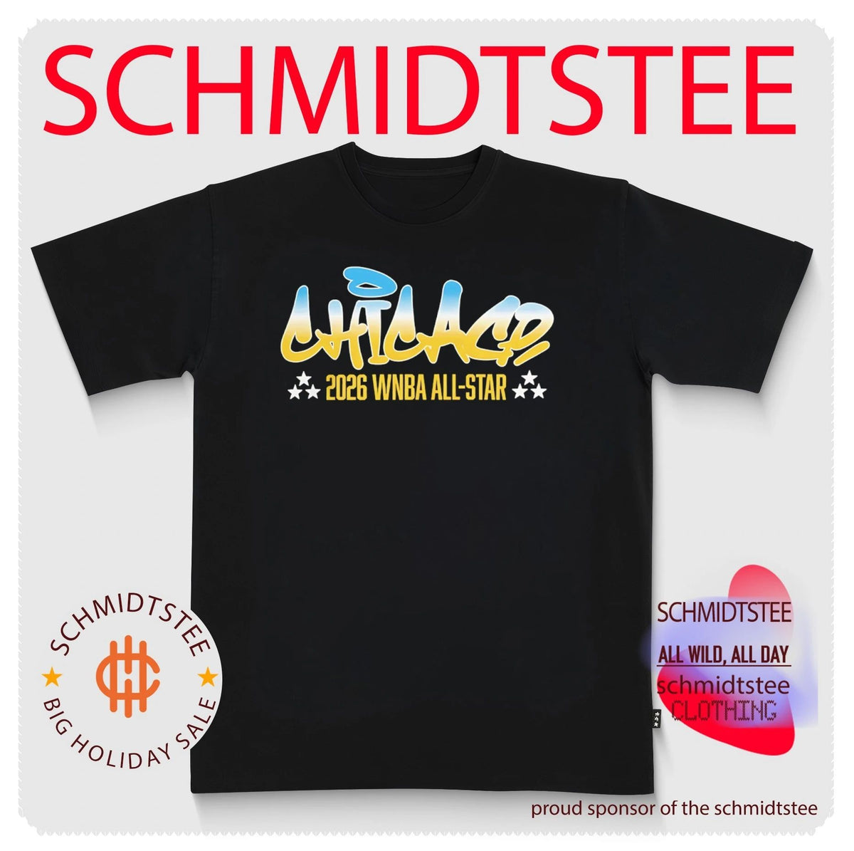Chicago 2026 WNBA All-Star Graffiti shirt