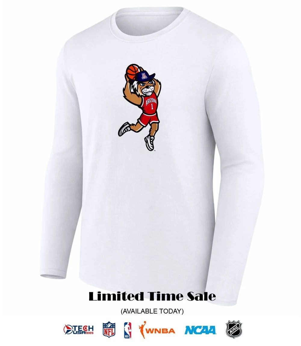 Arizona Wildcats Dunking Wilbur mascot shirt