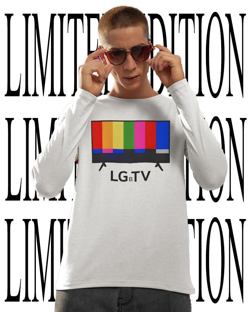 LGBT TV color bars retro tee
