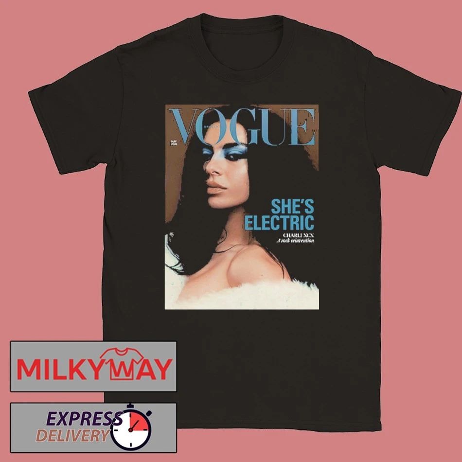 Charli XCX Graces On British Vogue May 2026 She’s Electric shirt