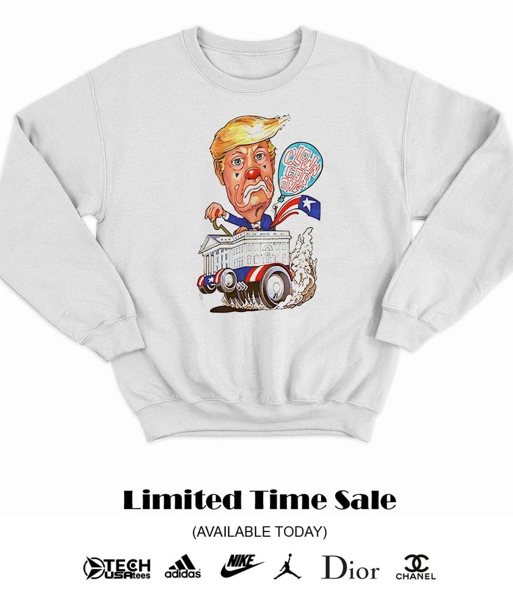Trump Clown Car cartoon shirt