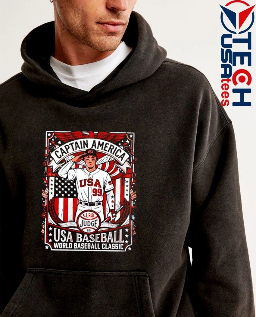 Aaron Judge Captain America USA Baseball World Baseball Classic shirt