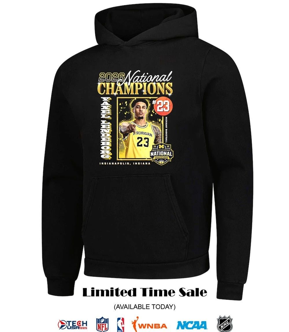 Yaxel Lendeborg #23 Michigan Wolverines 2026 NCAA Men’s Basketball National Champs Final Four shirt