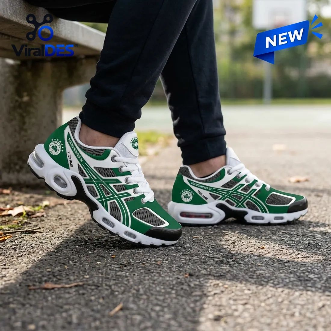 Panathinaikos BC Green Personalized Air Max Plus Sneakers