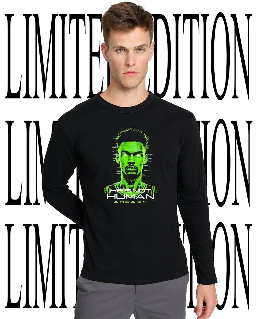 He’s not a human Area 51 Victor Wembanyama San Antonio Spurs shirt