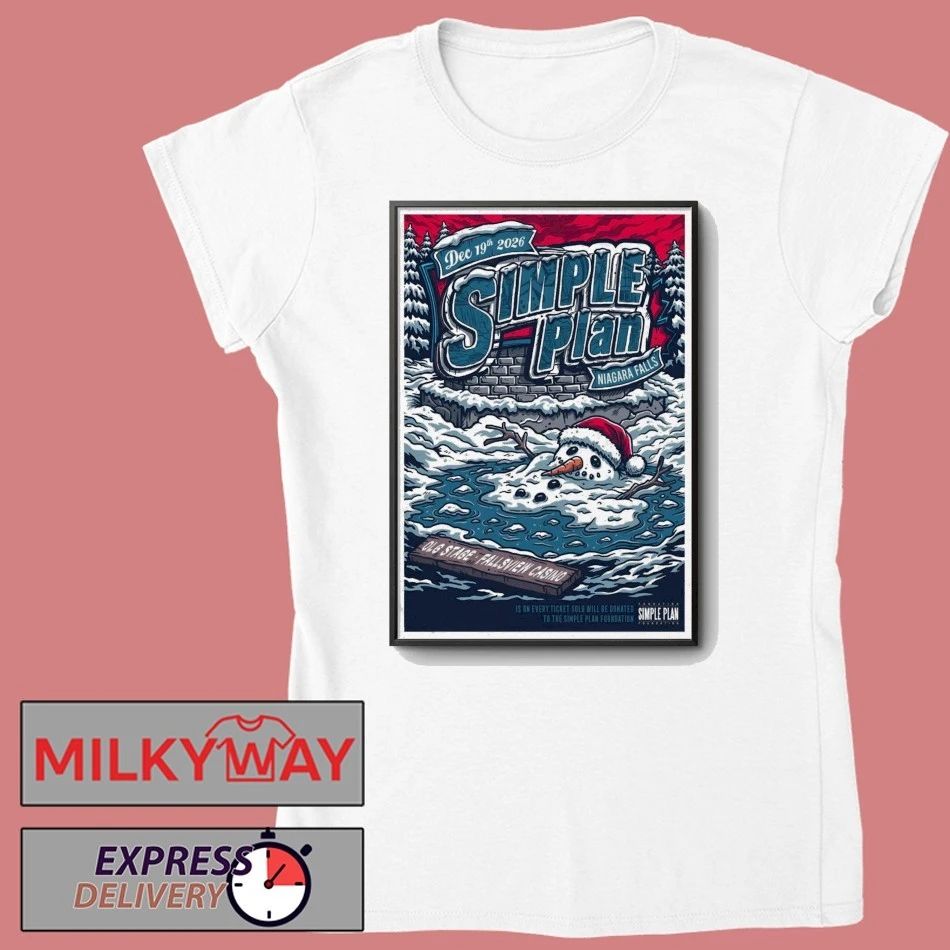 Simple Plan 12 19 2026 Niagara Falls ON Poster shirt