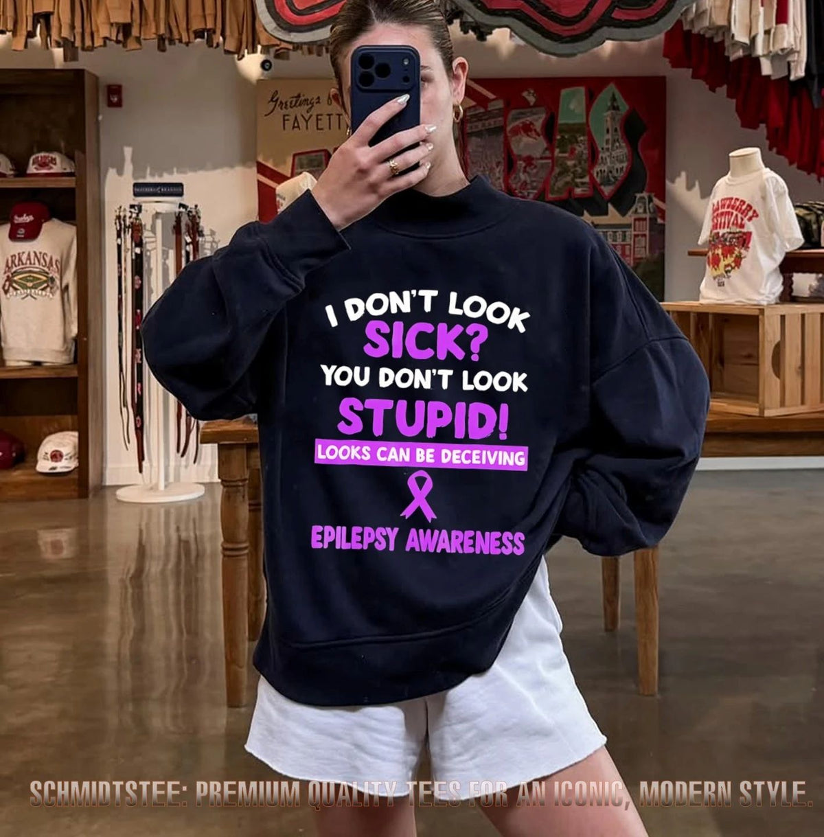 I don’t look sick you don’t look stupid looks can be deceiving Epilepsy Awareness shirt