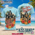 Kiss Band Hawaiian Vibes 3D T-Shirt