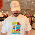 God is my boss and I’m his employee I’m very thankful for my everyday salary cartoon duck shirt