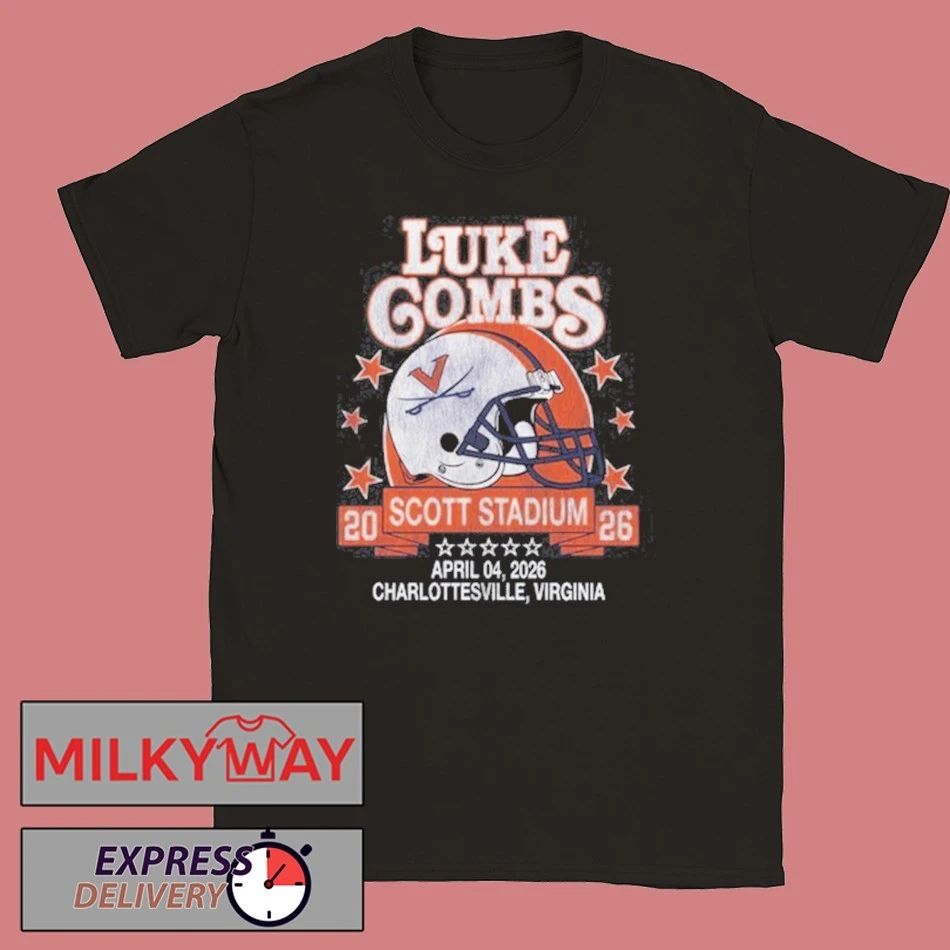 Luke Combs My Kinda Saturday Night Tour at Scott Stadium in Charlottesville, VA Apr 04, 2026 T-Shirt