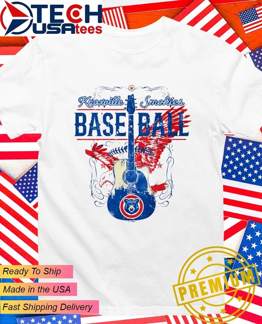 Knoxville Smokies Baseball Chicago Cubs guitar shirt