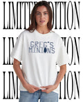 Greg’s Minions shirt
