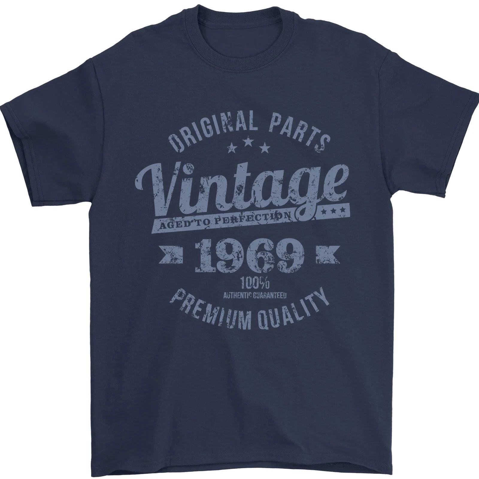 Vintage Year 57th Birthday 1969 Mens T-Shirt 100% Cotton