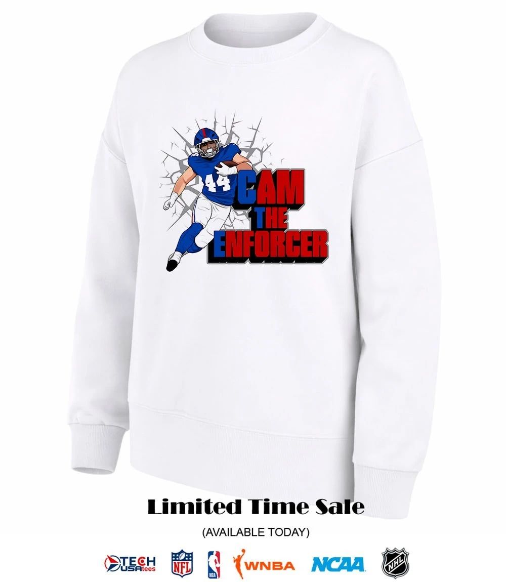 Cam the Enforcer New York Giants #44 Cam Skattebo shirt