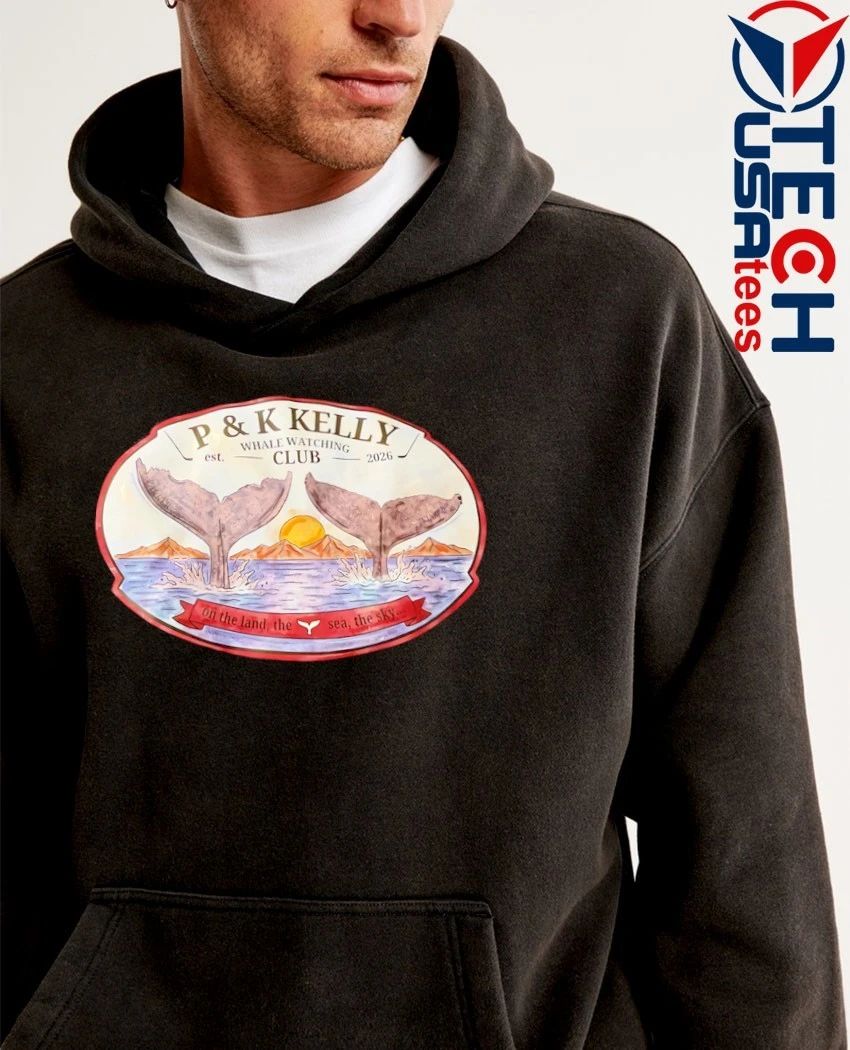 Parker Kelly Whale Watching Club est 2026 on the land the sea the sky shirt