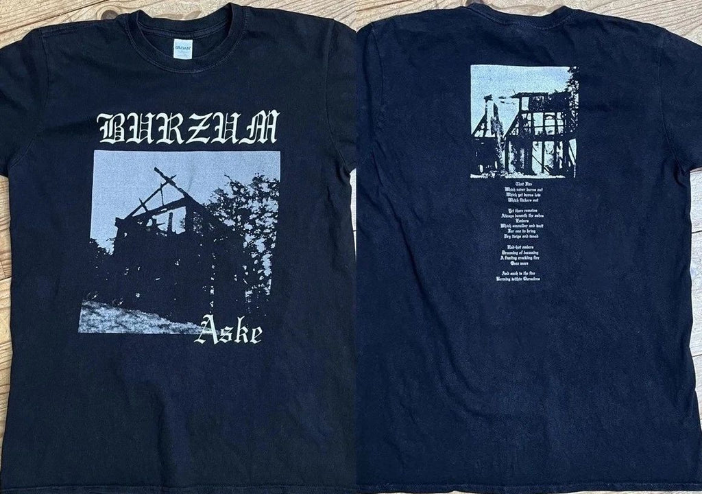 2007 1Burzum Aske Norvegian Black Metal Band T-Shirt Size S-5XL