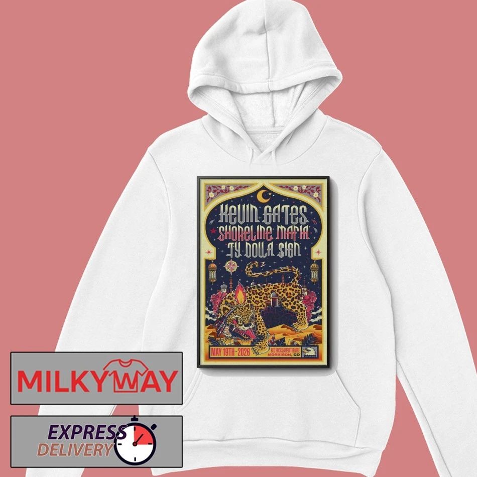 Kevin Gates With Shoreline Mafia And Ty Dolla Sign May 19 2026 Red Rocks Shows Poster shirt