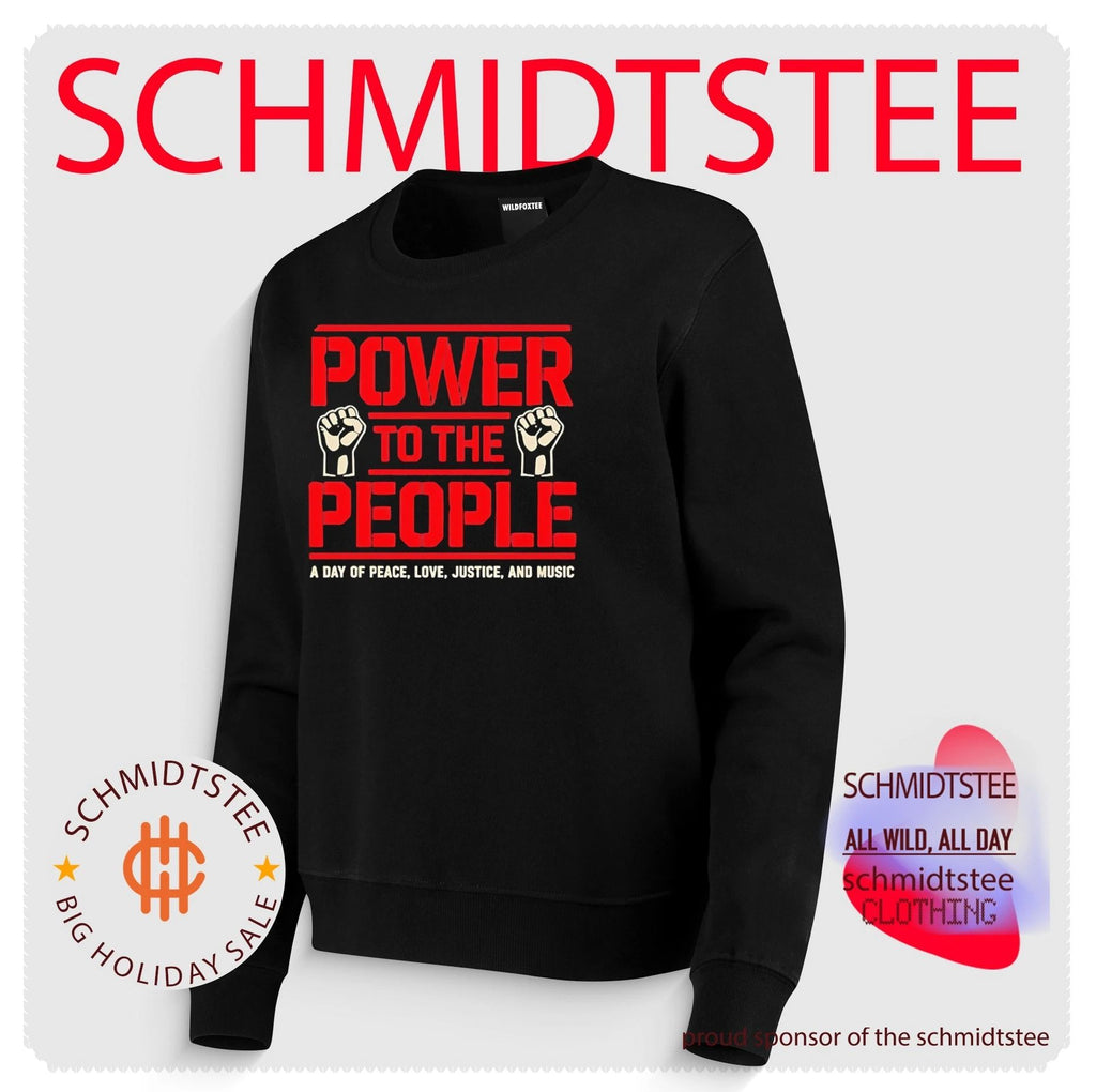 Tom Morello with Power to the People a day of peace love justice and music shirt