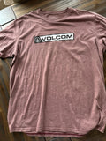 Volcom T Shirt XL Red Short Sleeve Front Logo