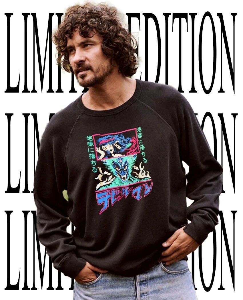 Devilman Japanese anime pixel shirt
