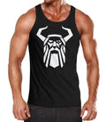 Mens Tank Top Odin Helmet Warrior Valhalla Fashion Street Style Muscle Shirt