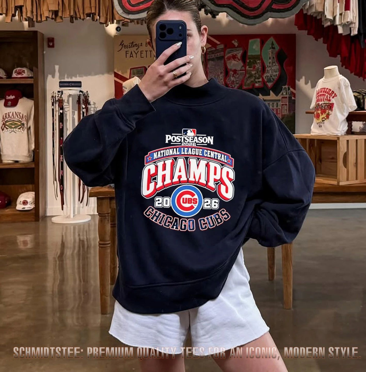 Chicago Cubs NL Central Division 2026 Champions baseball shirt