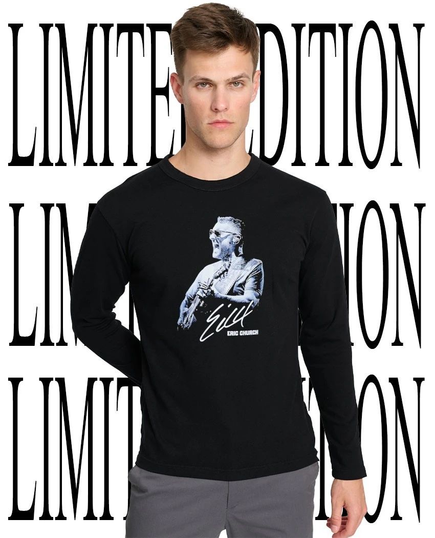 Eric Church photo signature shirt