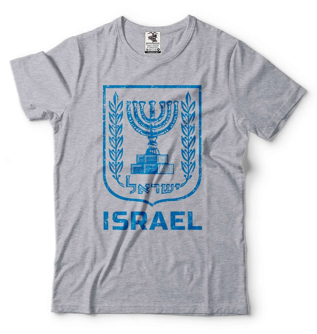 Israel Shirt Hanukkah Menorah Shirt Hanukkah Holiday Shirt Jewish Gift Tee