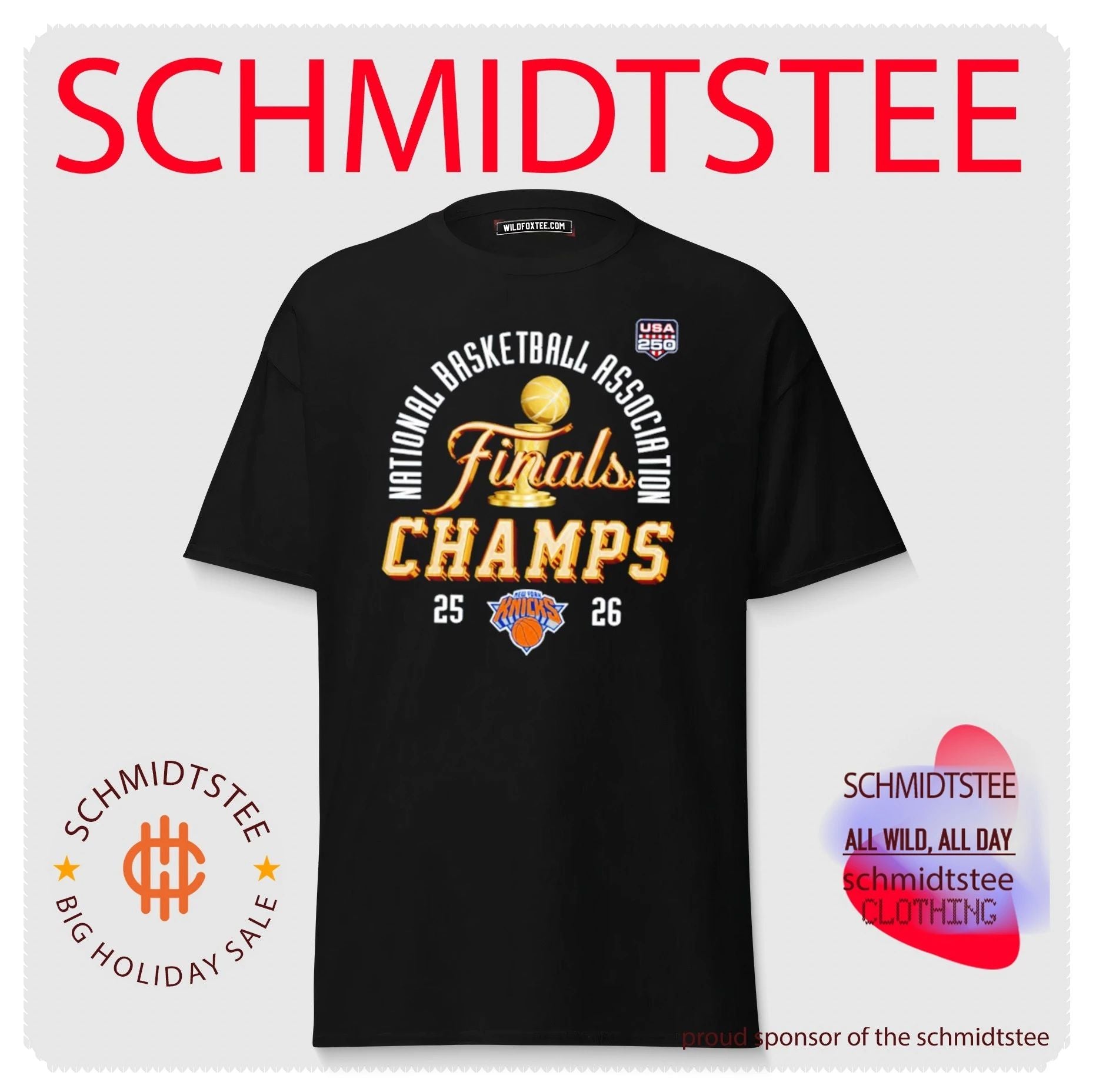 New York Knicks 2026 Finals Champs USA 250 shirt