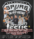 San Antonio Spurs in my veins Jesus in my heart signatures shirt
