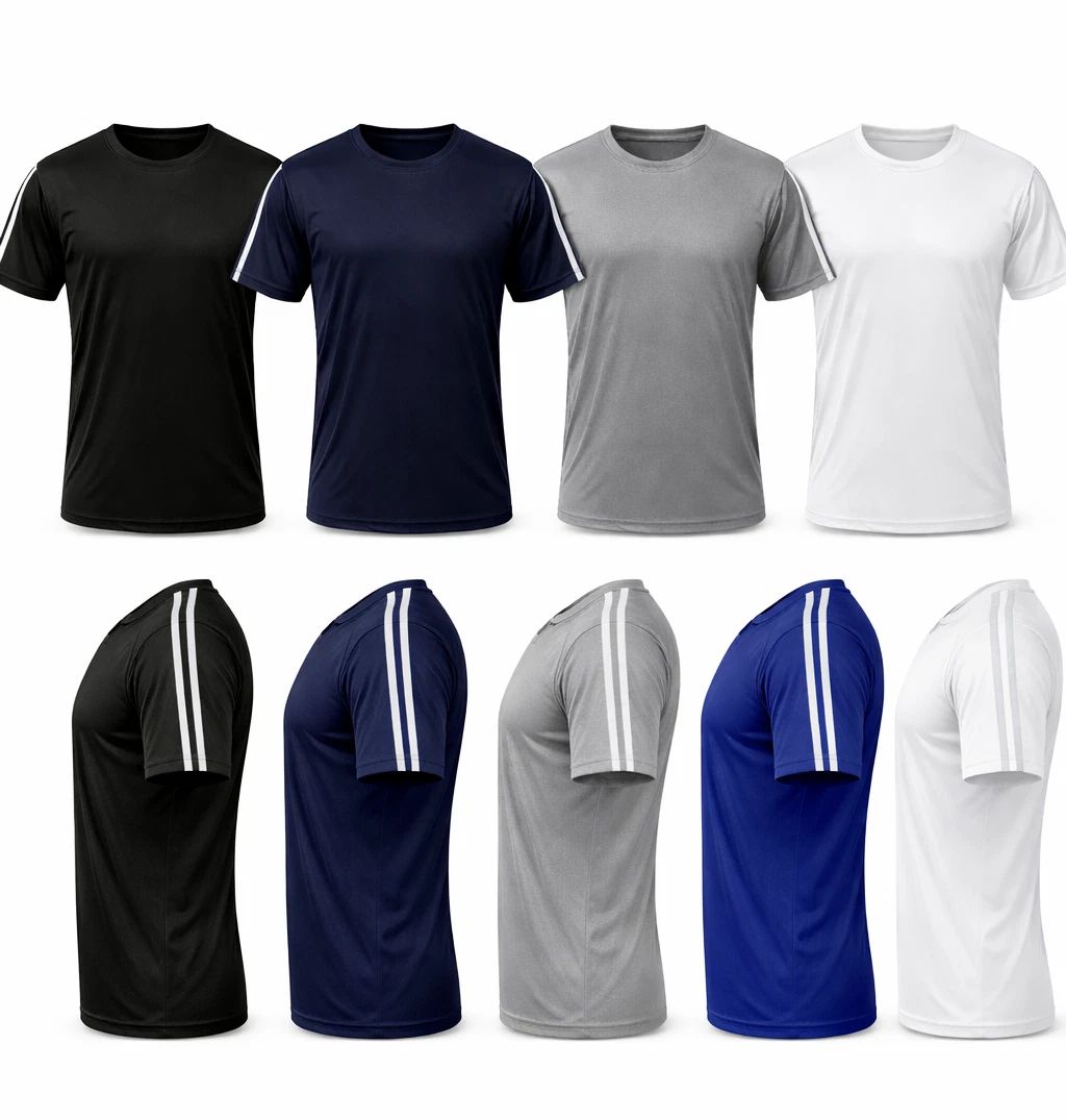 Premium Mens Sports  T-shirts Dry Fit Sports Running Breathable Wicking Gym Top