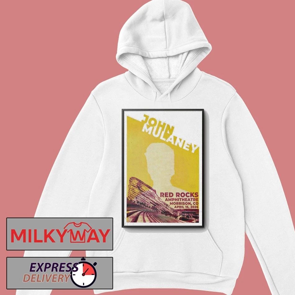John Mulaney Apr 15 2026 Red Rocks Amphitheatre Show Poster shirt