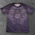 Mens Affliction Style T Shirt Washed Black Grunge Streetwear S-2XL