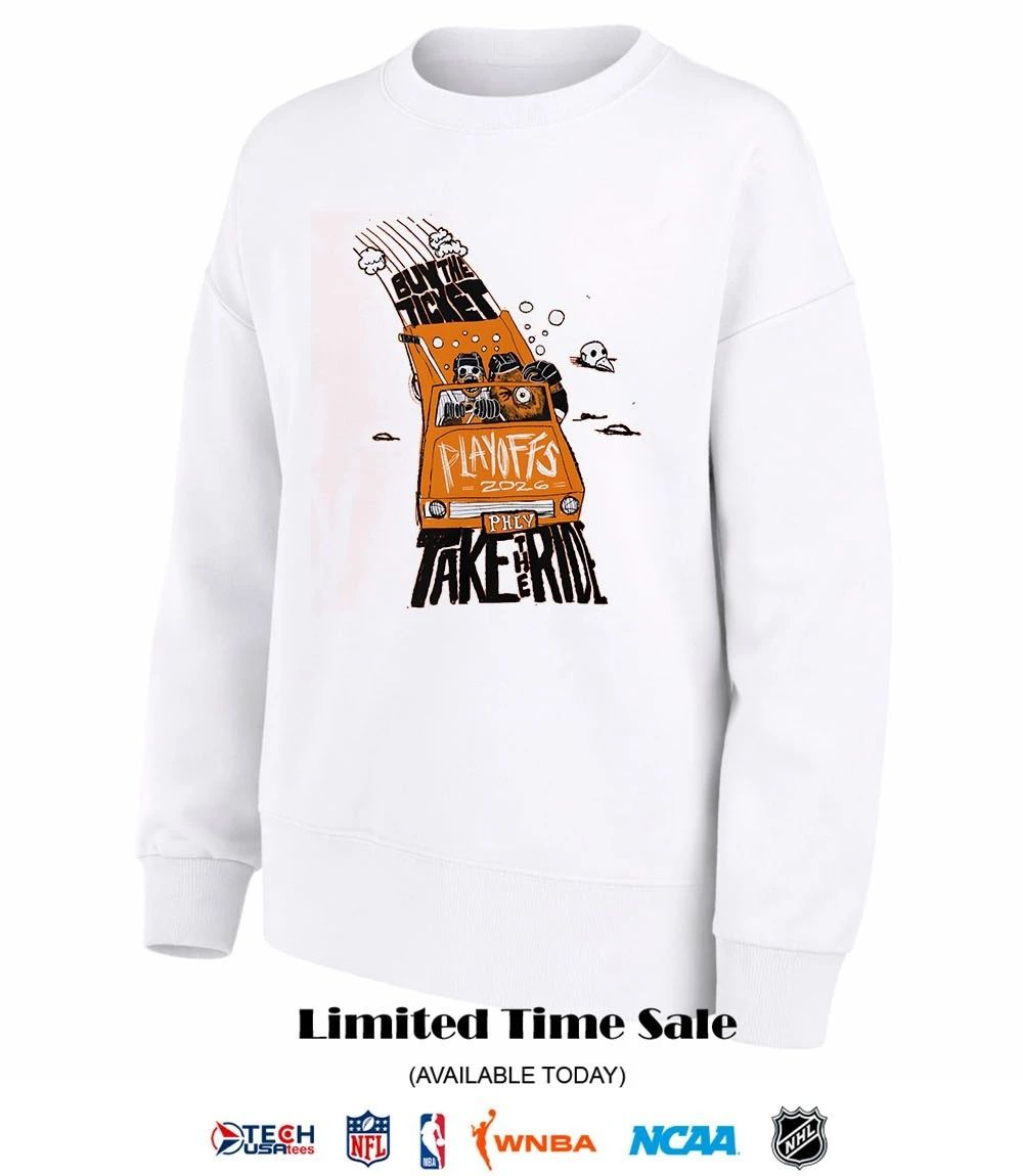 Philadelphia Flyers 2026 Playoffs buy the ticket take the ride mascot shirt
