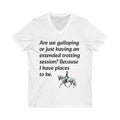 Equestrian V-Neck Tee - Stylish Ride Inspired Unisex Shirt