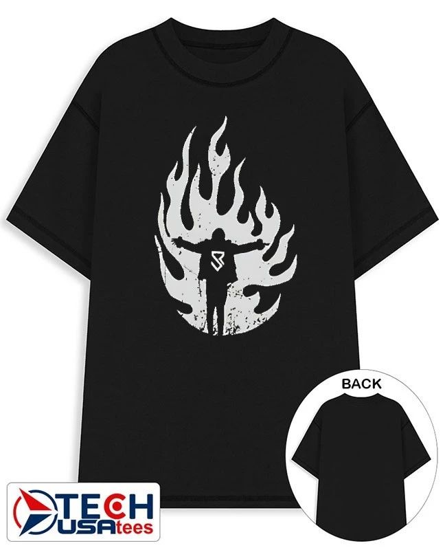 Seth Rollins flames shirt