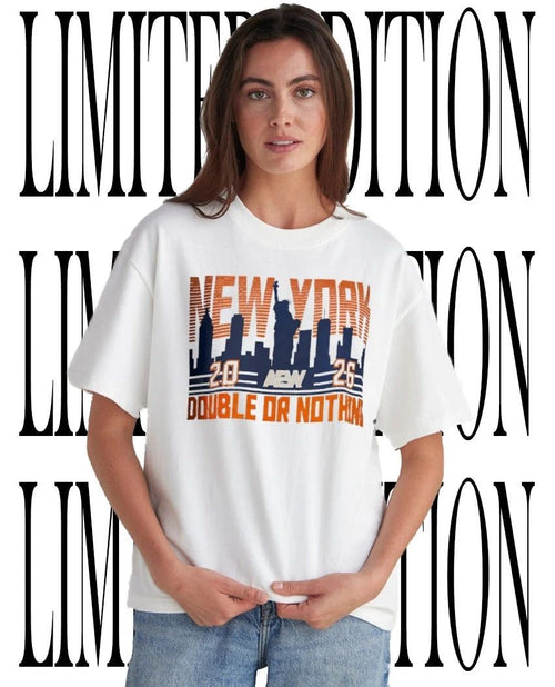 AEW New York Double or Nothing 2026 skyline shirt