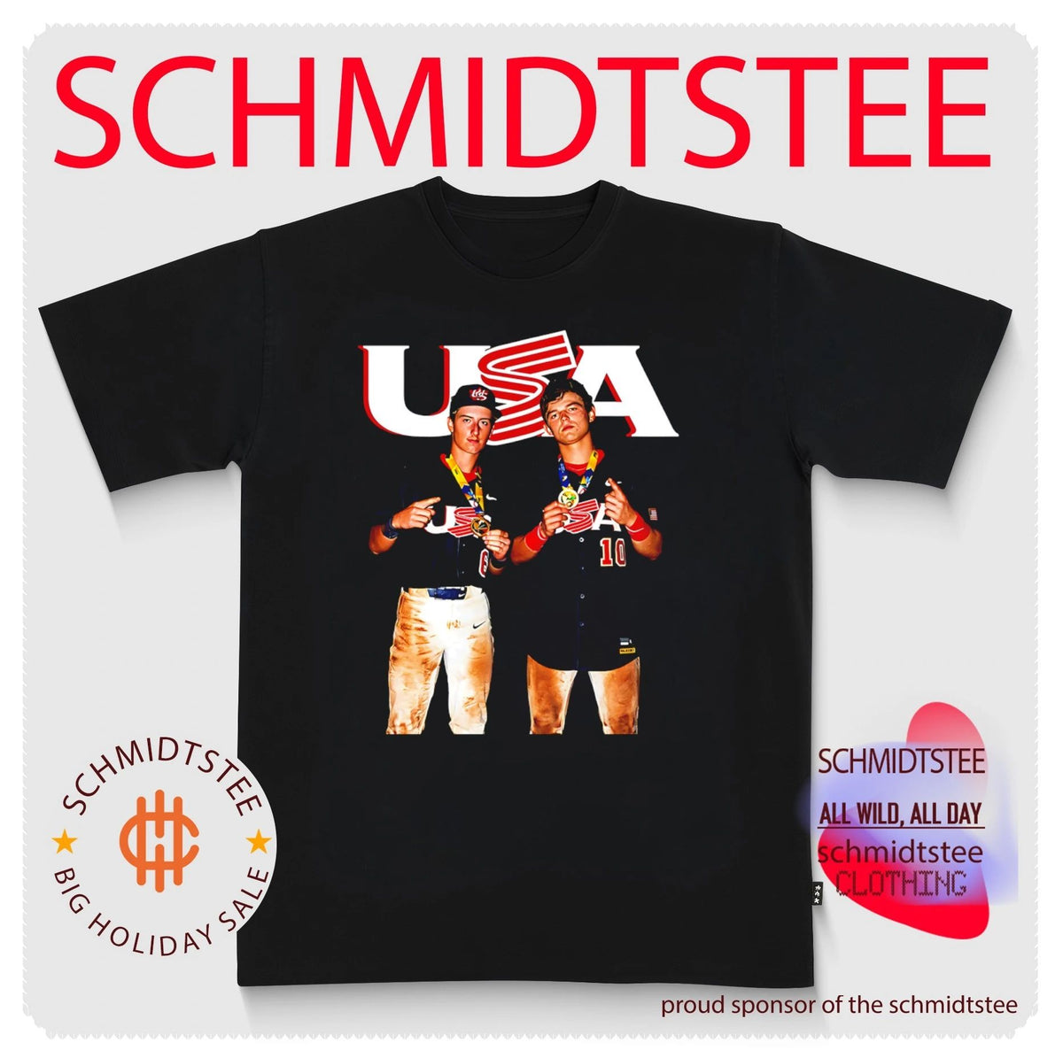 USA Baseball Champion players shirt