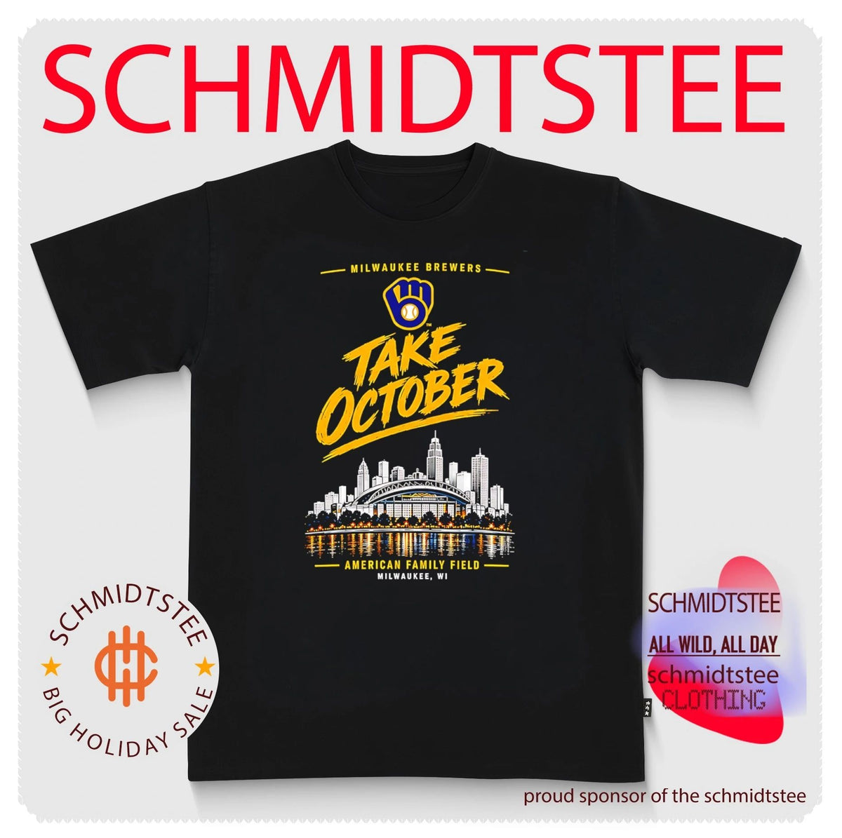 Milwaukee Brewers NLDS Champions Take October 2026 city skyline shirt