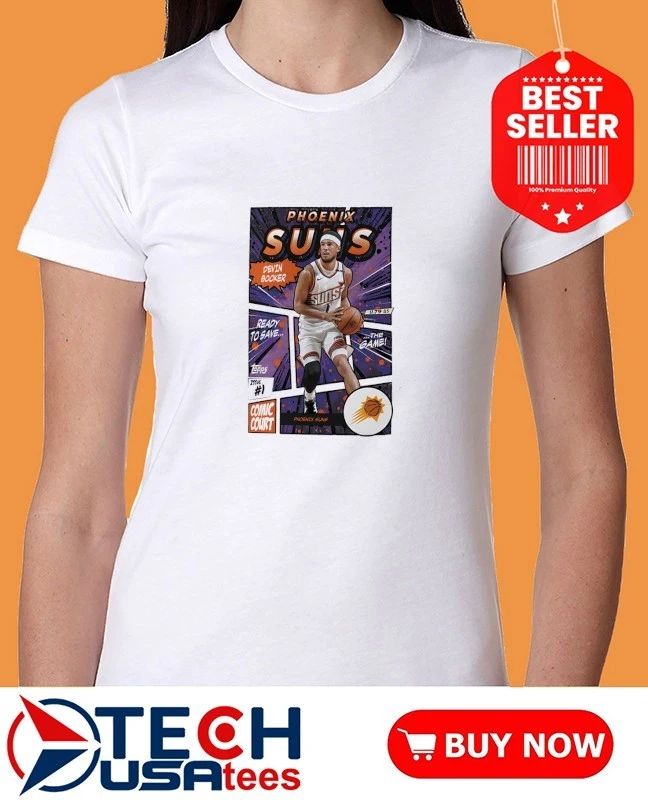 Devin Booker Phoenix Suns Topps comic shirt