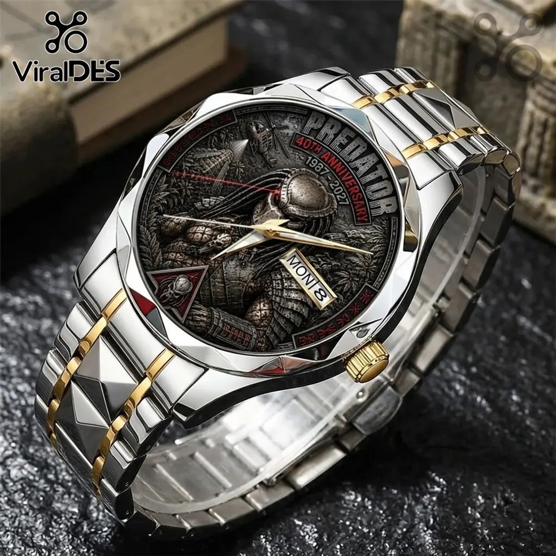Predator 40th Anniversary Two-Tone Luxury Quartz Watch