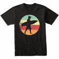 Surfer Silhouette Retro Surfing T-Shirt - Retro Colors