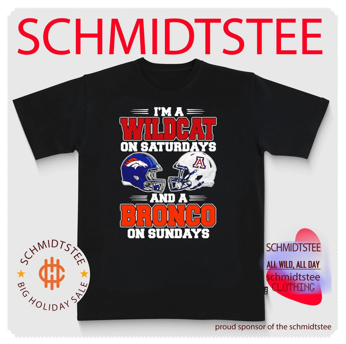 I’m a Wildcat on Saturdays and a Bronco on Sundays shirt