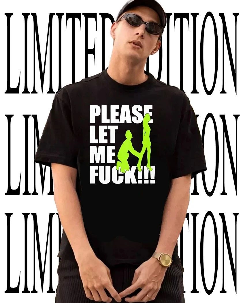 Please Let Me Fck Adult Humor Silhouette shirt
