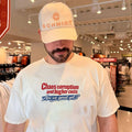 Chaos corruption and higher costs are we great yet simple text shirt