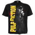 Spiral Direct Pulp Fiction Dance Black Mens T-Shirt Movie